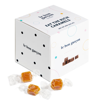 Saffron Caramels made with lemon, pear, ginger and vanilla - 8 oz box